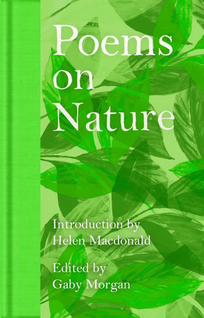 The cover of the book is green with a leafy abstract design.